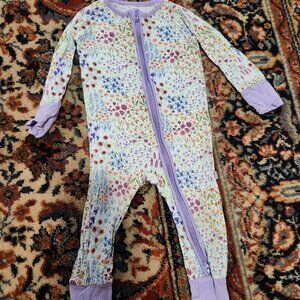 Little Sleepies 3-6 Months Flower Fields Zippy